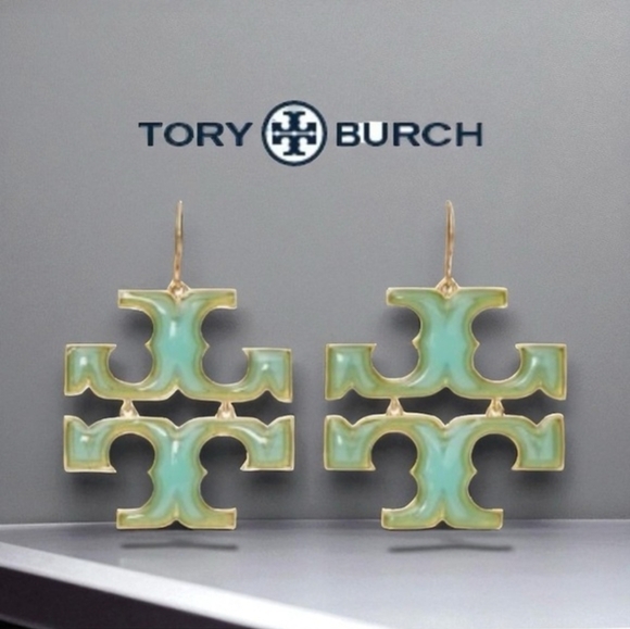 NWOT-Tory Burch Iconic Enamel Earrings - Picture 3 of 4